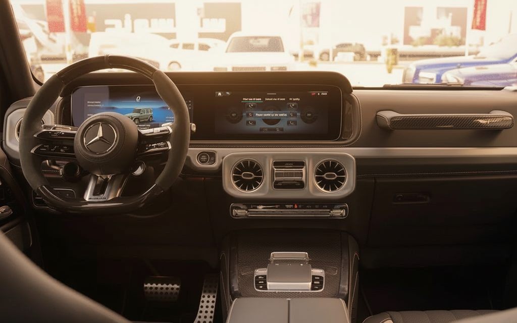 Mercedes G63 2025 dashboard and infotainment