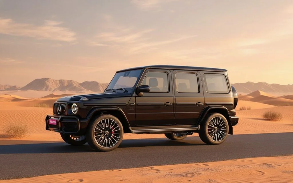 Mercedes G63 2025 Black side profile