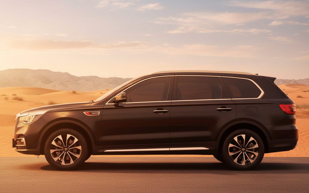 Hongqi Hs7 2025 Black side profile