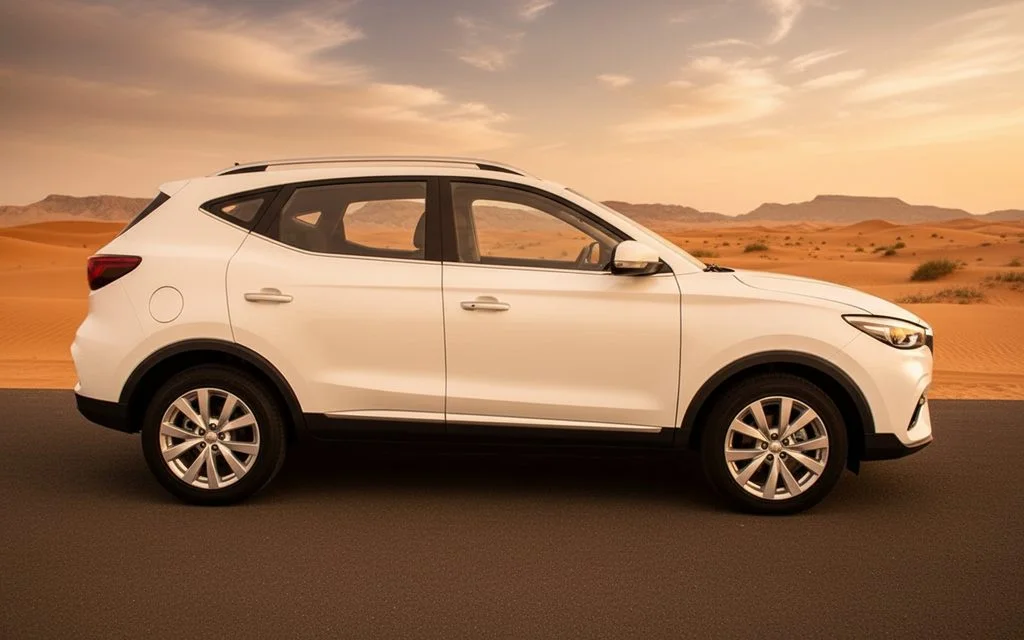 Mg Zs 2023 White side profile