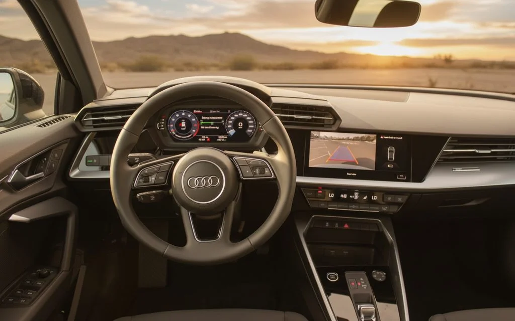 Audi A3 2023 dashboard and infotainment