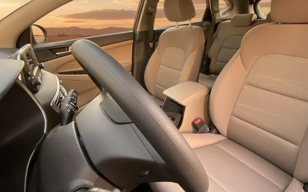 Hyundai Tucson 2021 leather seats and cabin