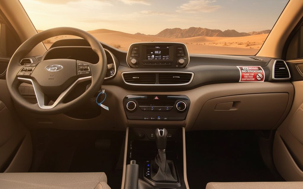 Hyundai Tucson 2021 interior view showing trim