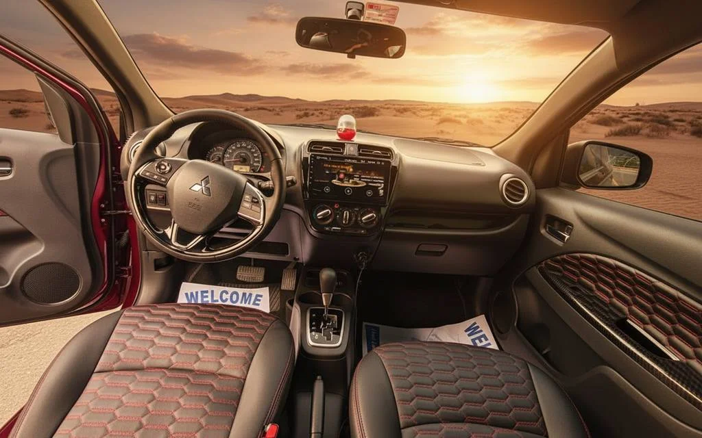 Mitsubishi Attrage 2023 interior view showing trim