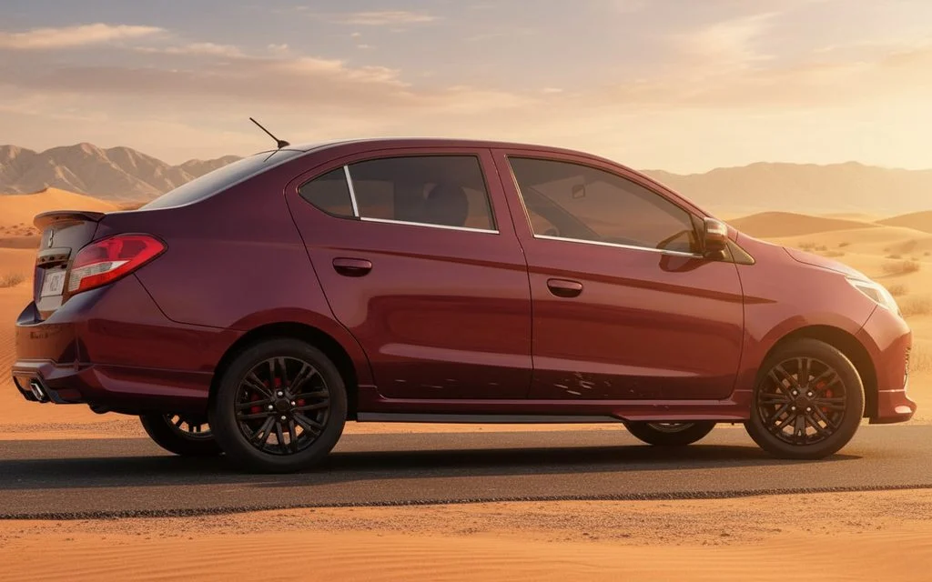 Mitsubishi Attrage 2023 Red side profile