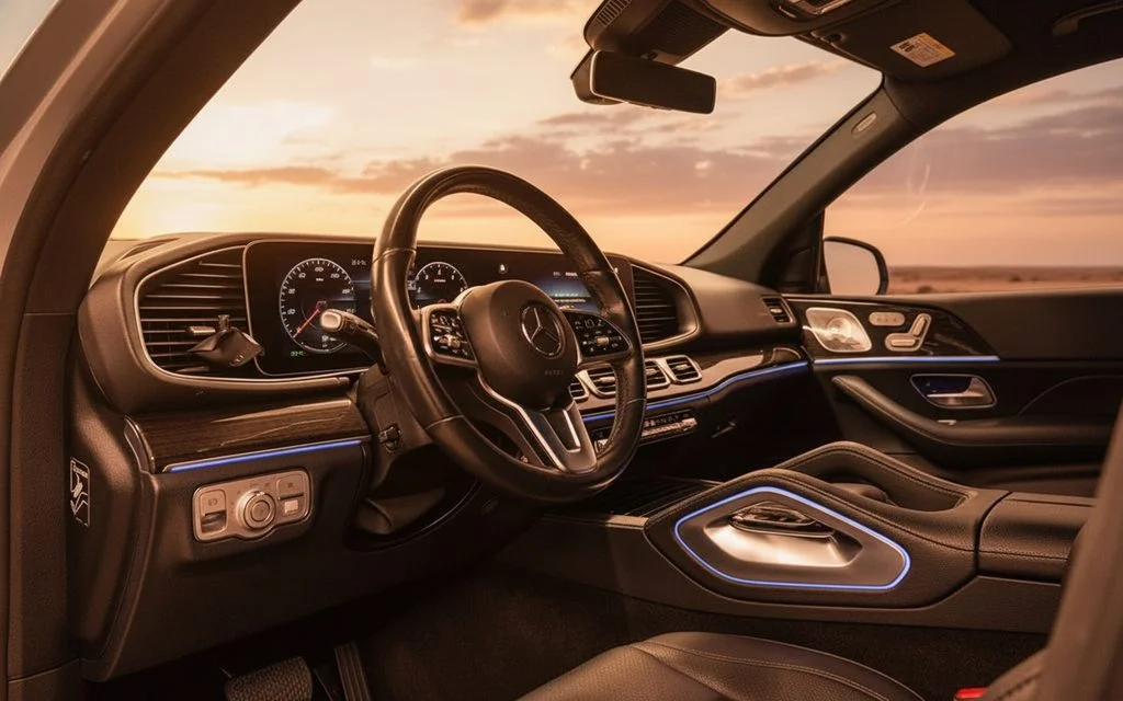 Mercedes Gle350 2023 dashboard and infotainment