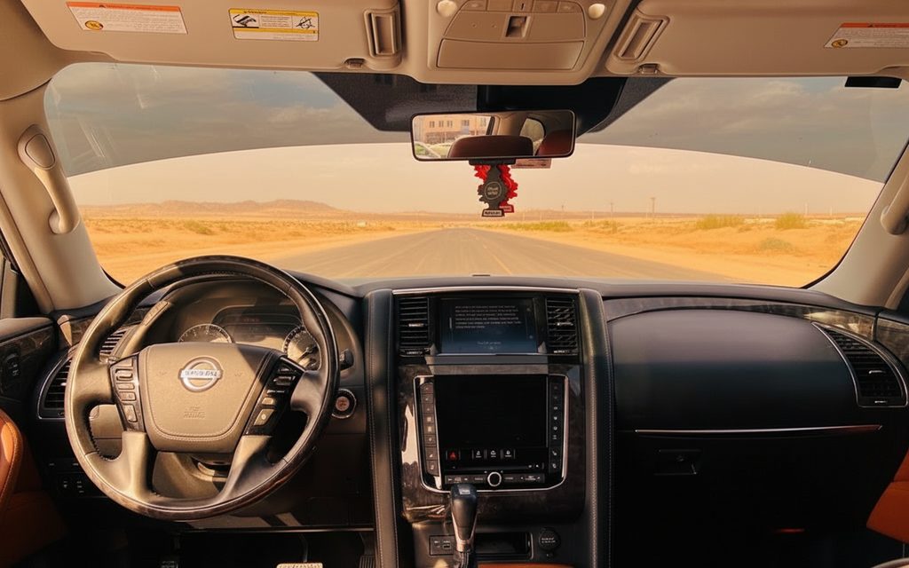 Nissan Patrol 2022 interior view showing trim