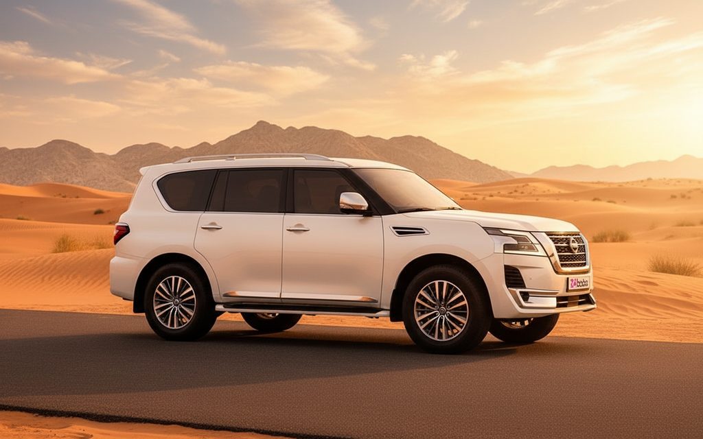 Nissan Patrol 2022 White side profile