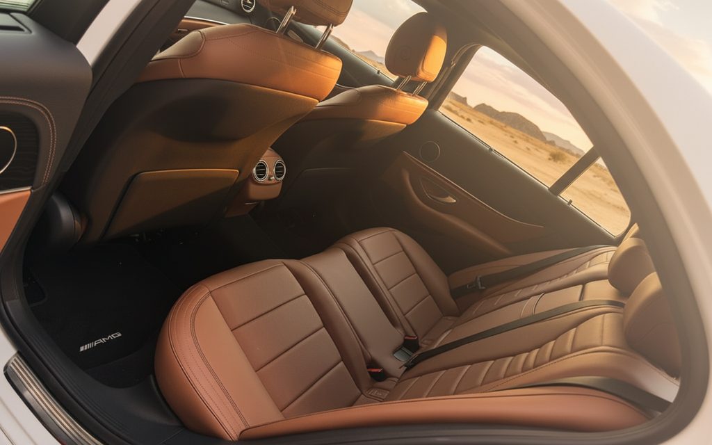 Mercedes E300 2023 leather seats and cabin