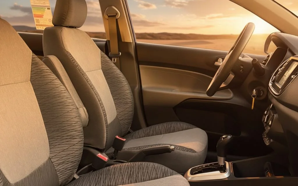 Kia Pegas 2025 interior view showing trim