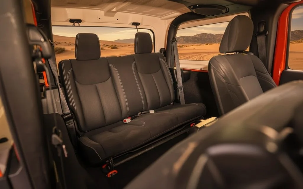Jeep Wrangler 2025 leather seats and cabin