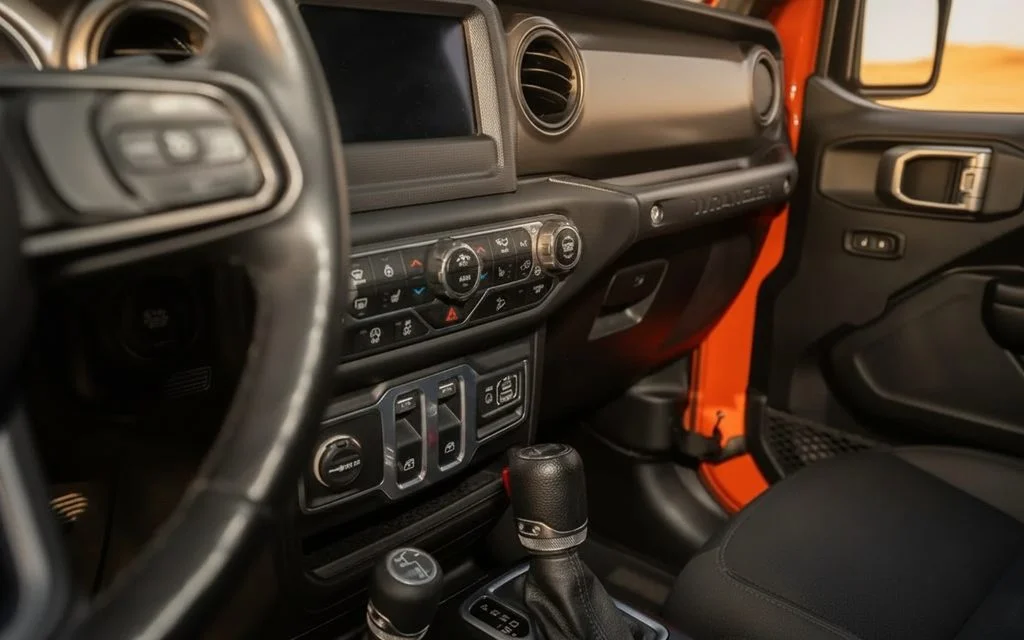Jeep Wrangler 2025 dashboard and infotainment