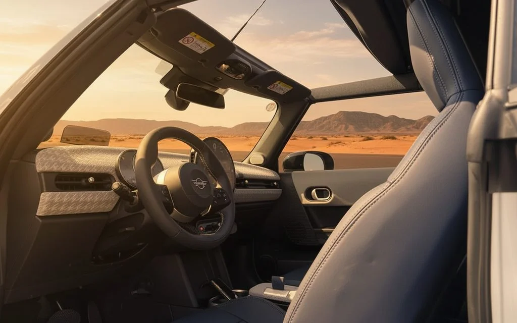 Mini Cooper 2025 interior view showing trim