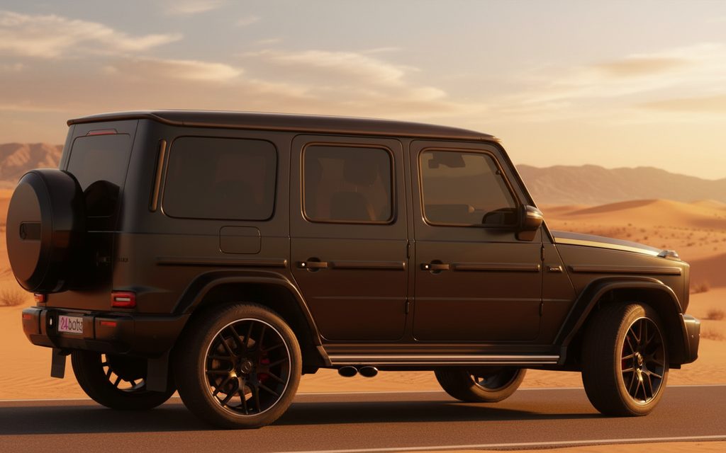 Mercedes G63 2022 Black side profile