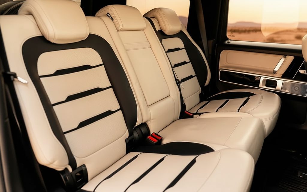 Mercedes G63 2021 leather seats and cabin