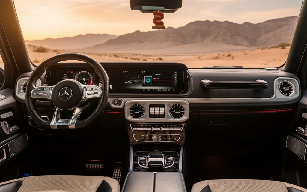 Mercedes G63 2021 leather seats and cabin