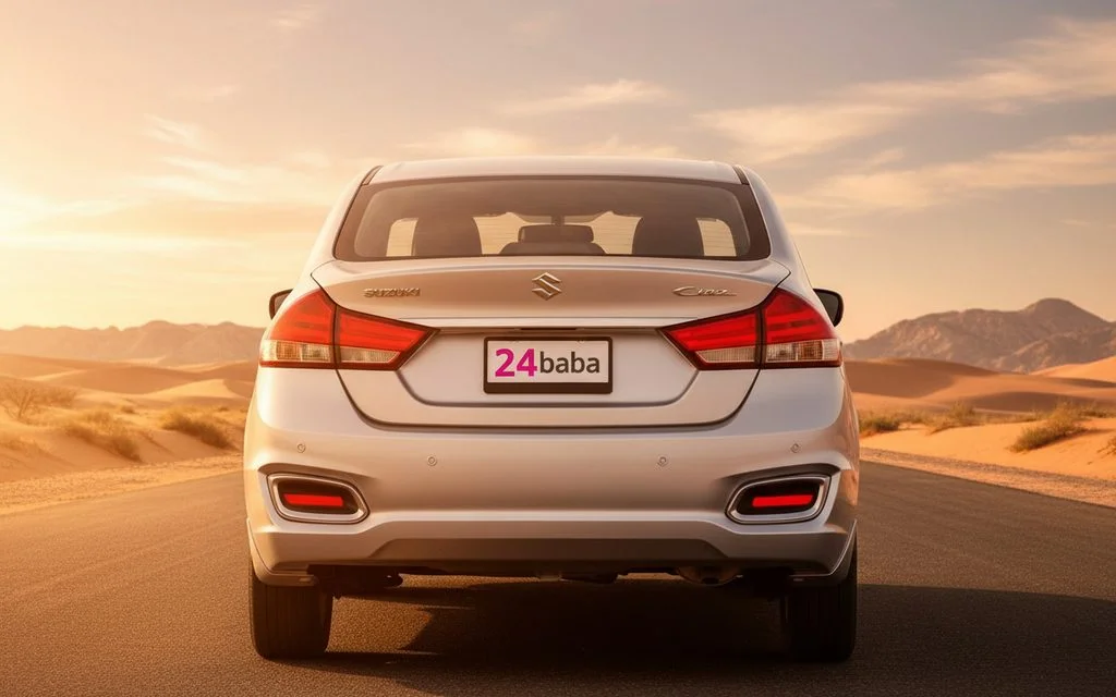 Suzuki Ciaz 2023 Silver rear view showing taillights