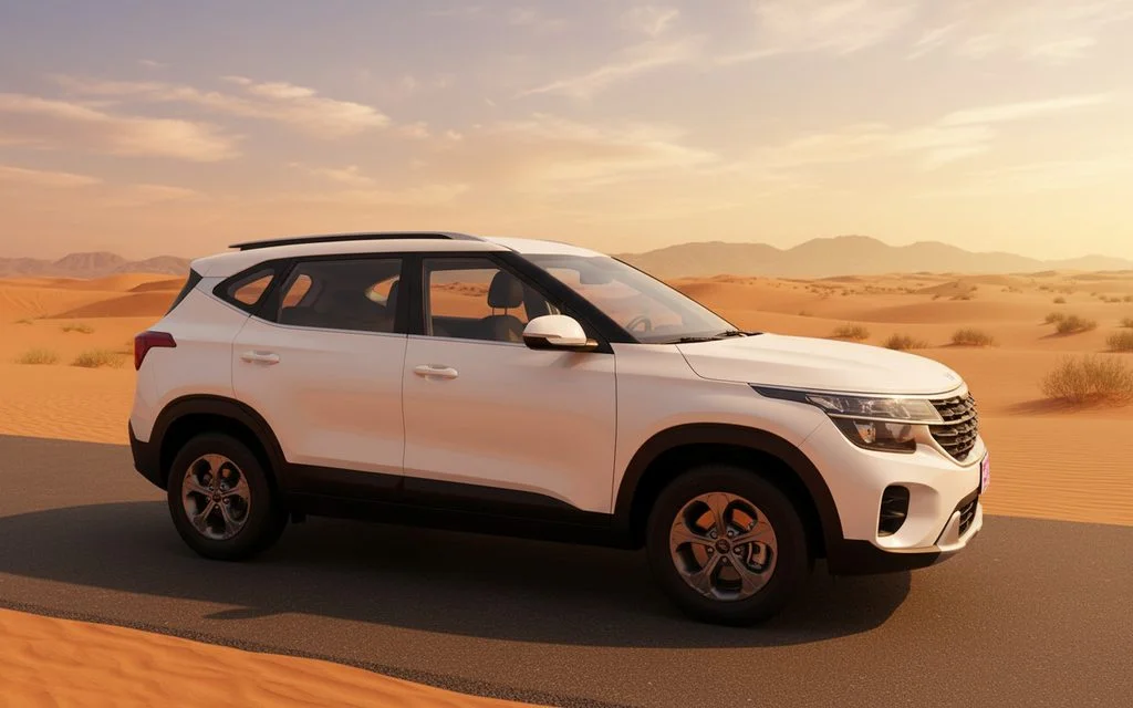 Kia Seltos 2024 White side profile