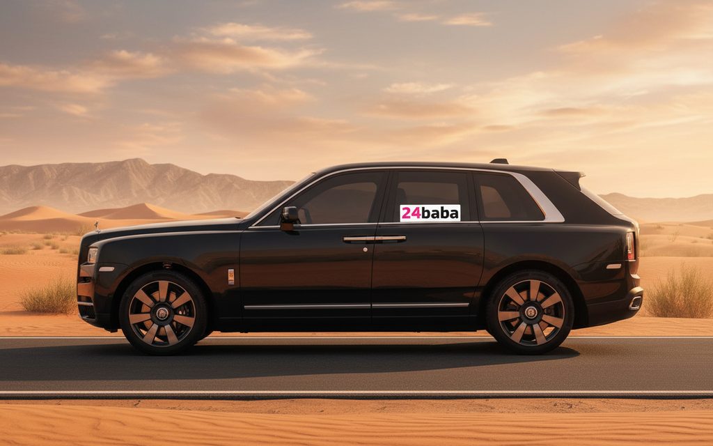 RollsRoyce Cullinan 2024 Black side profile