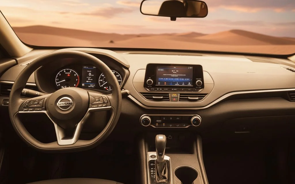 Nissan Altima 2022 interior view showing trim