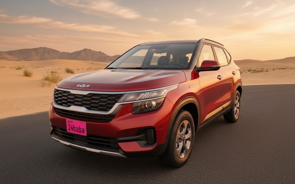Kia Seltos 2023 Red rental in Dubai