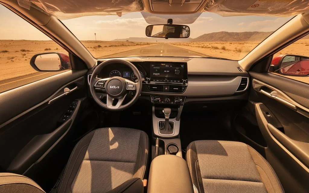 Kia Seltos 2023 interior view showing trim