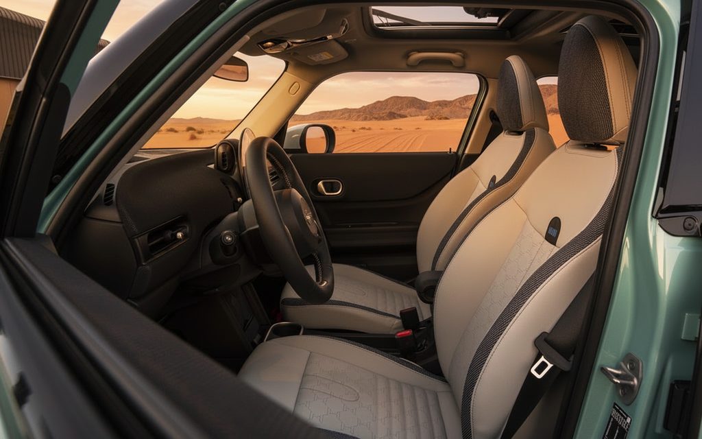 Mini Cooper 2025 leather seats and cabin