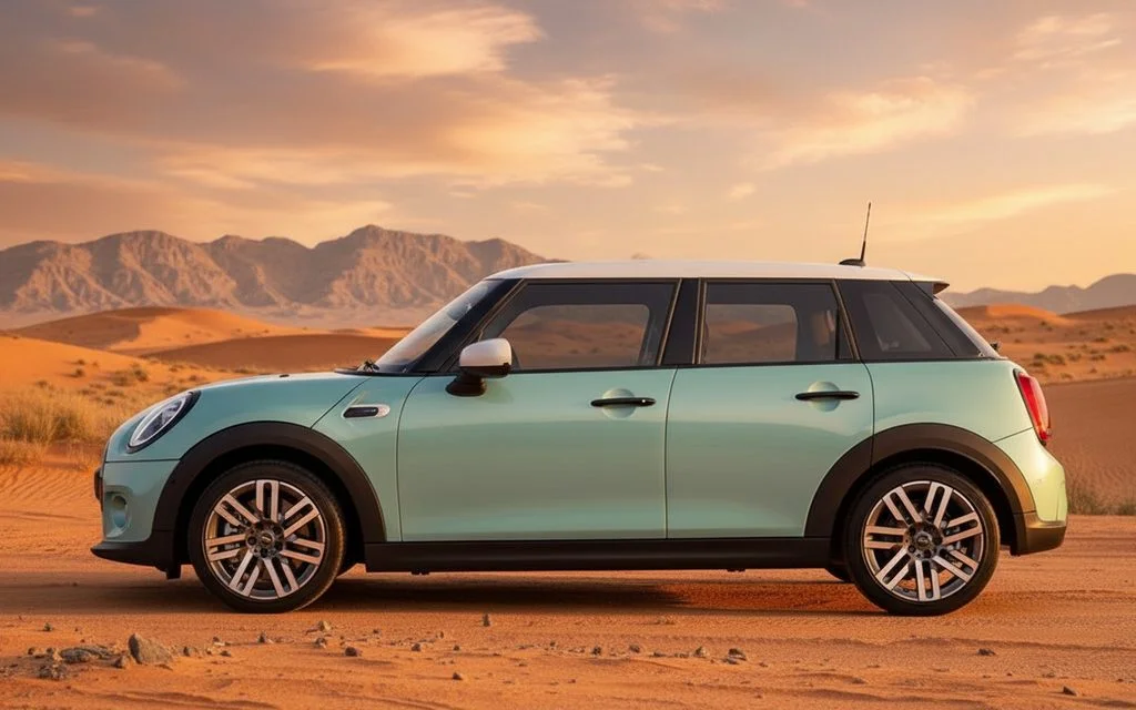 Mini Cooper 2025 Green side profile