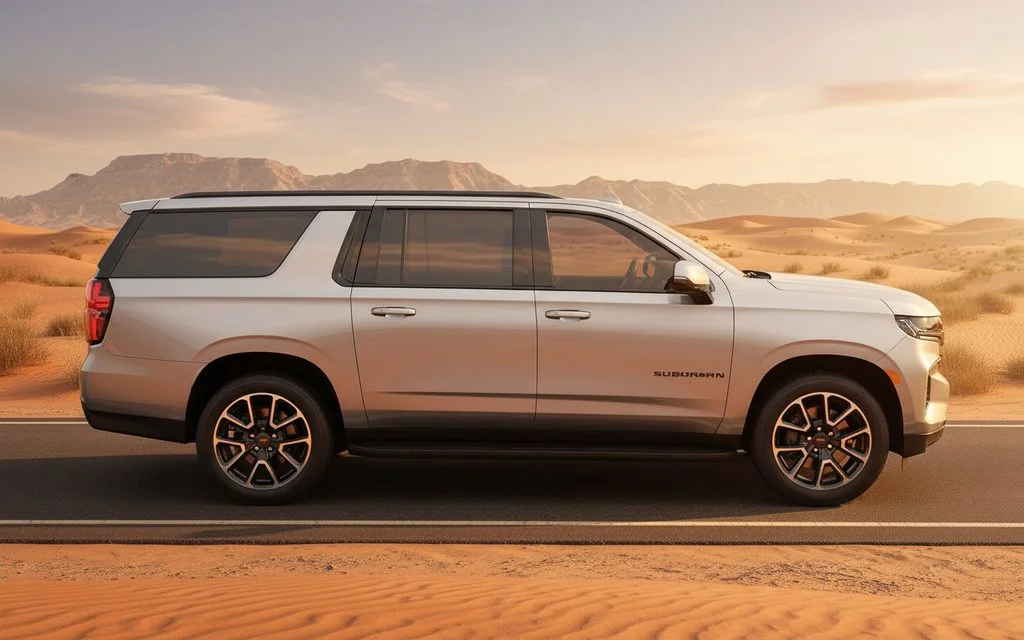 Chevrolet Suburban 2024 Silver side profile
