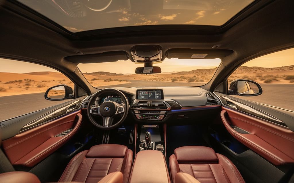 Bmw X4 2021 dashboard and infotainment