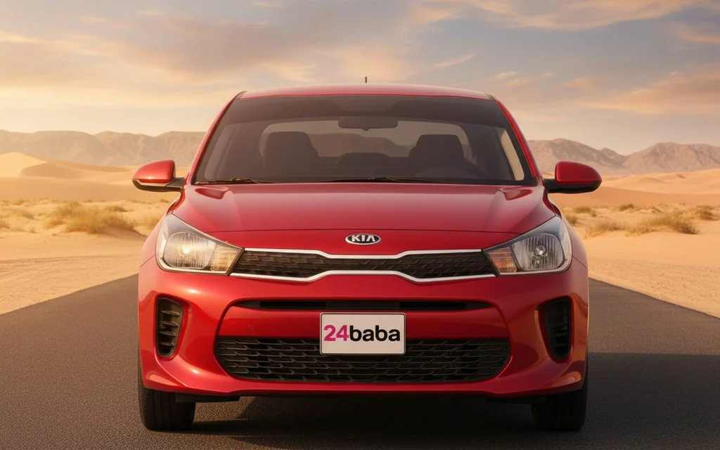 Kia Rio 2020 Red front view with headlights
