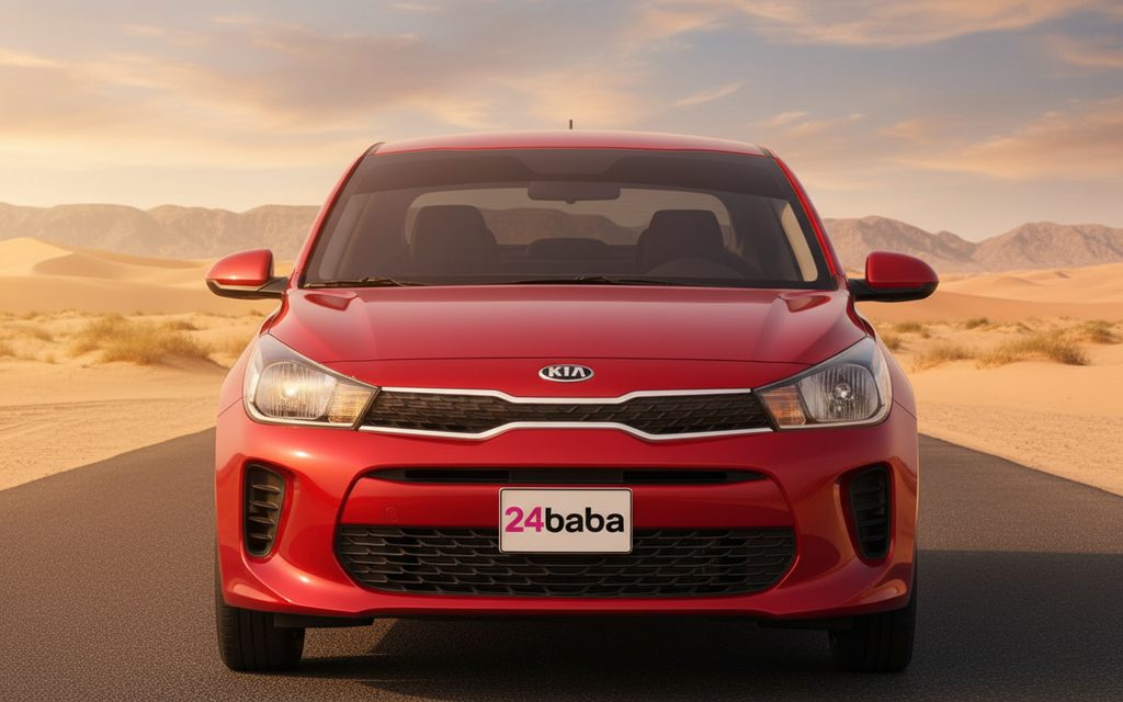 Kia Rio 2020 Red front view with headlights
