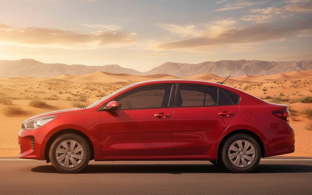 Kia Rio 2020 Red side profile