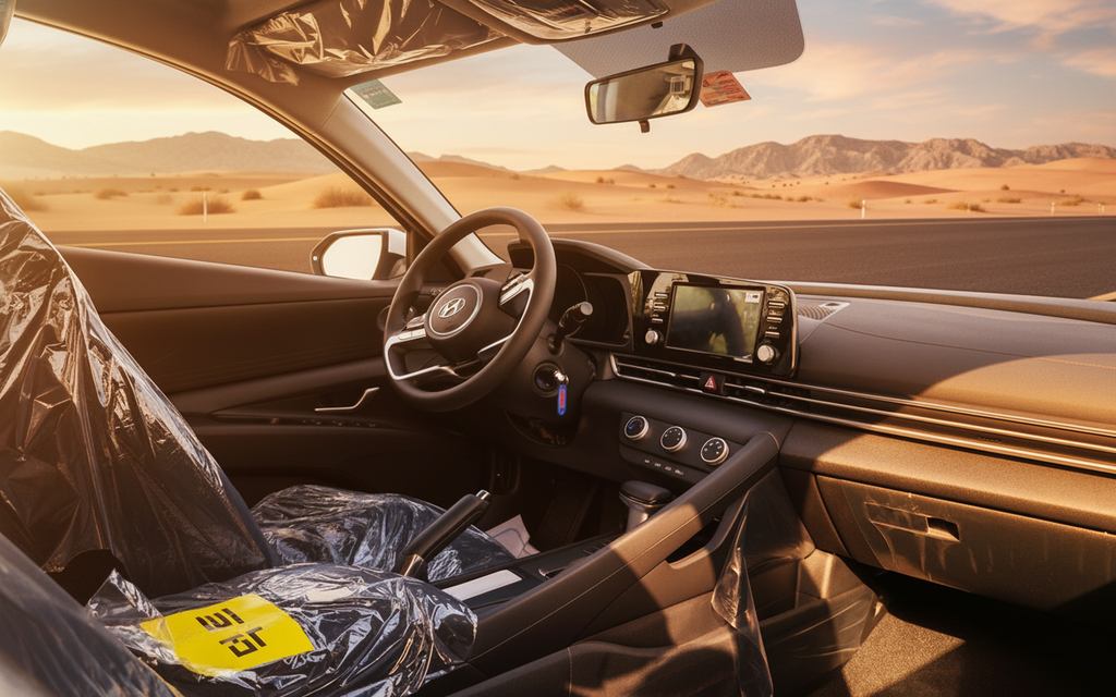 Hyundai Elantra 2023 interior view showing trim