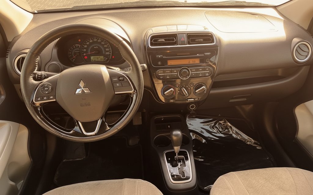 Mitsubishi Attrage 2022 interior view showing trim