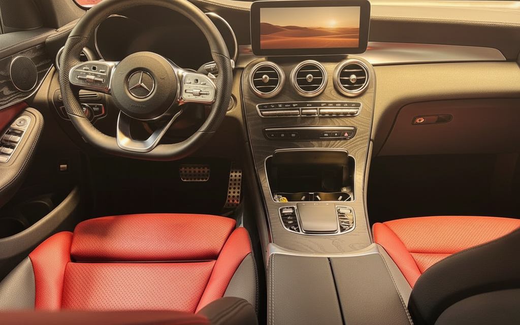 Mercedes Glc300 2022 dashboard and infotainment