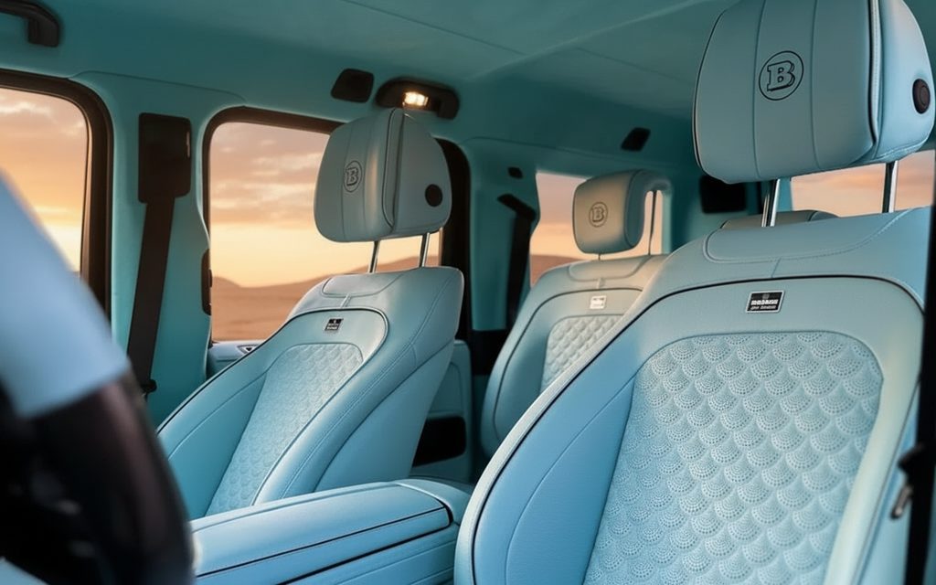 Mercedes G63 2023 leather seats and cabin