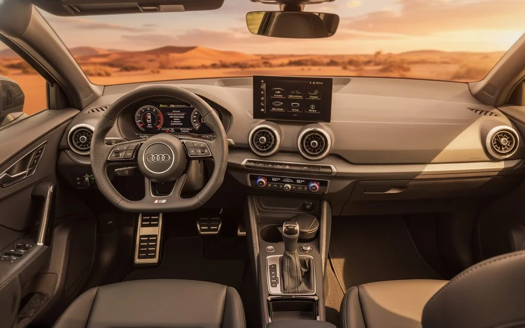 Audi Q2 2024 dashboard and infotainment