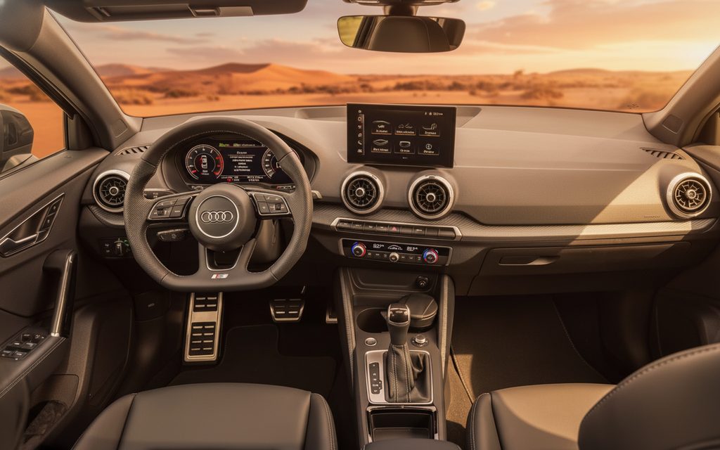 Audi Q2 2024 dashboard and infotainment
