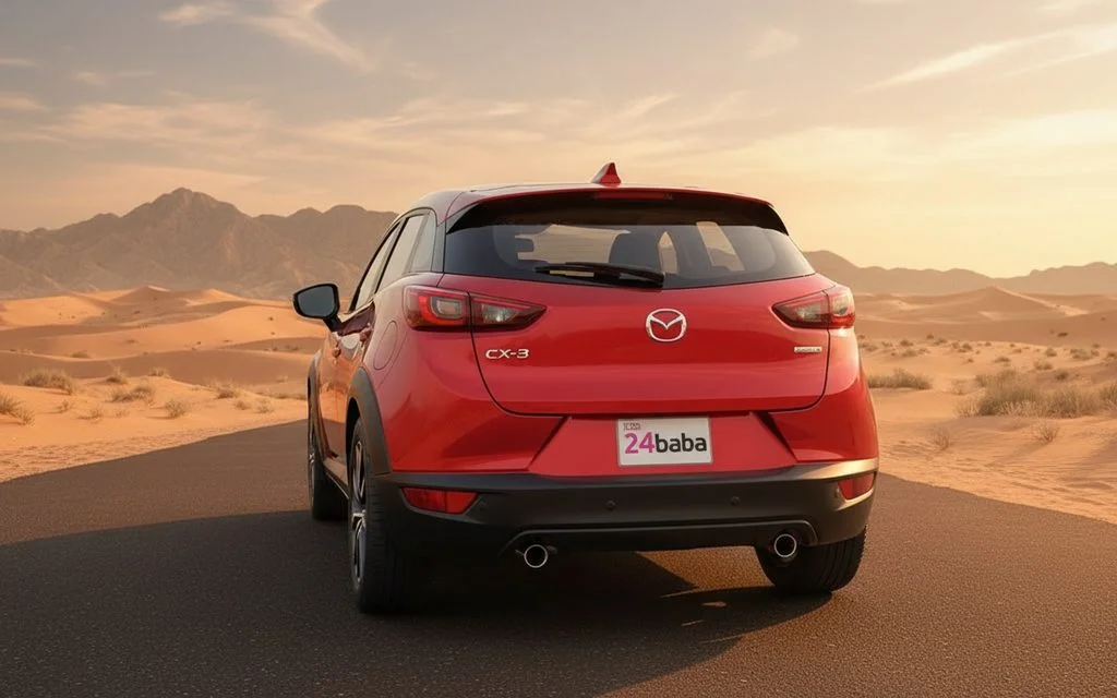 Mazda Cx 3 2023 Red rear view showing taillights