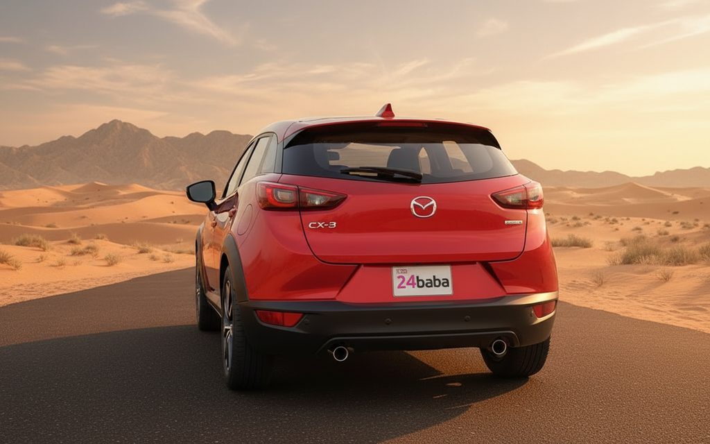 Mazda Cx 3 2023 Red rear view showing taillights