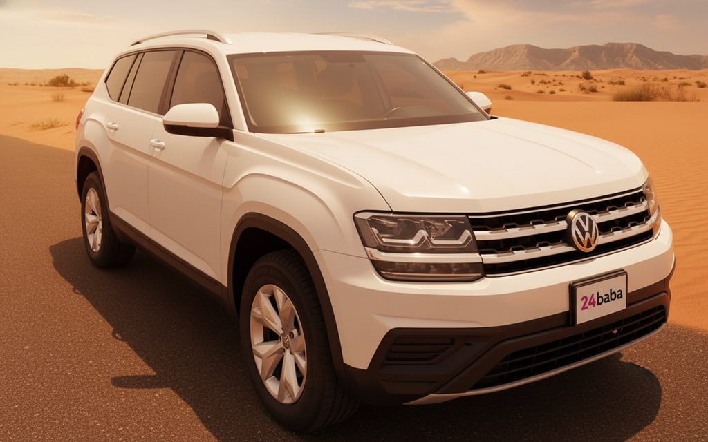 Volkswagen Teramont 2025 White front view with headlights