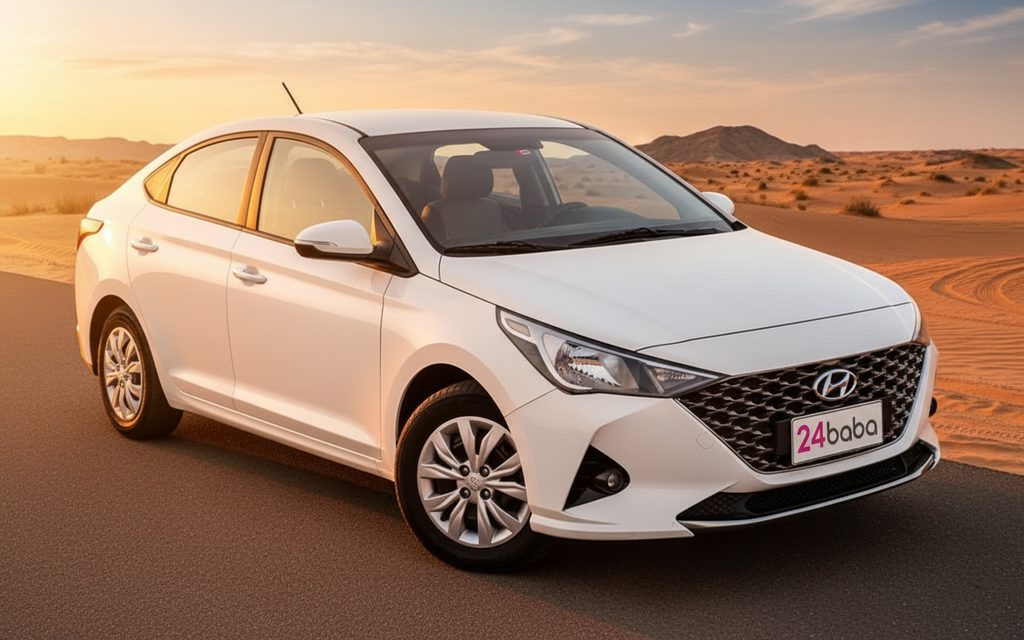 Hyundai Accent 2020 White front view with headlights