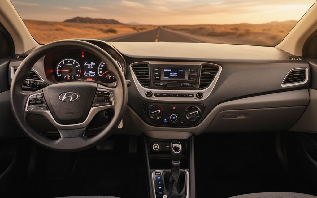 Hyundai Accent 2020 dashboard and infotainment