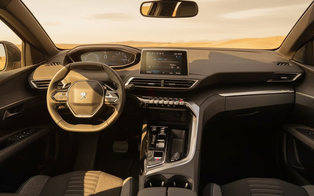 Peugeot 3008 2025 interior view showing trim