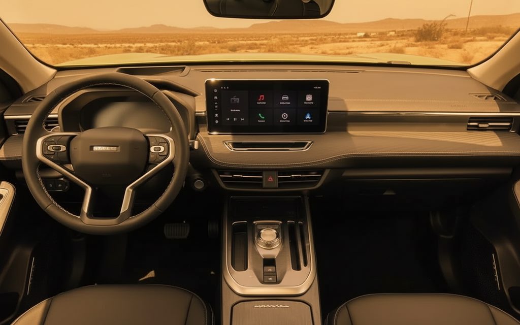 Haval Jolion 2024 Green dashboard view