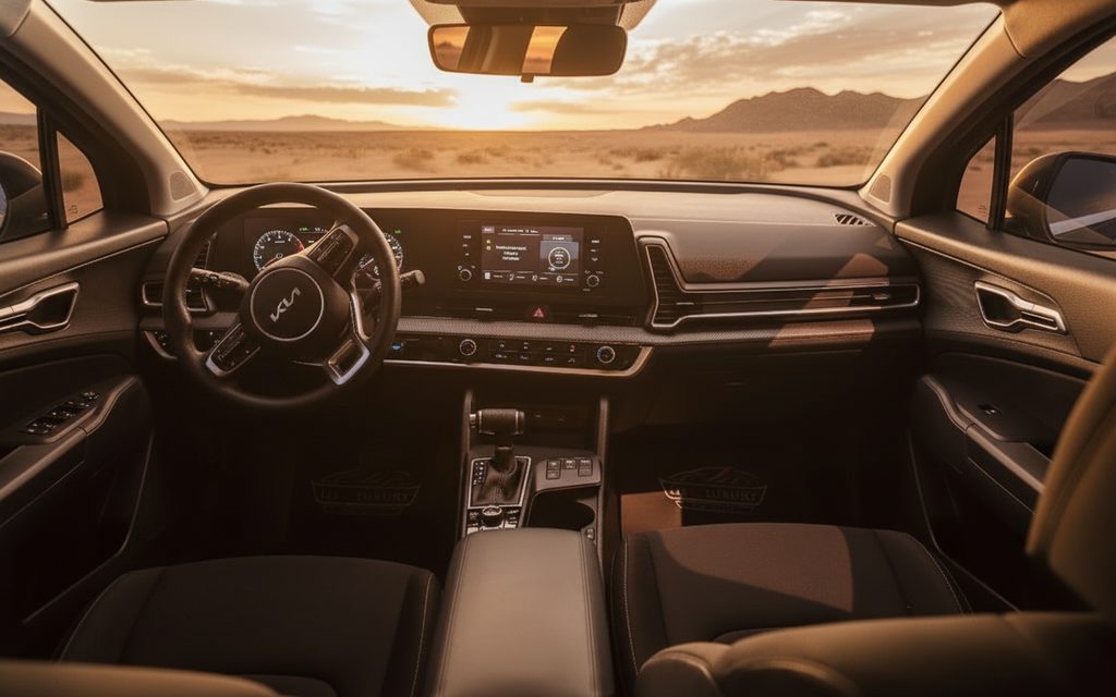 Kia Sportage 2023 interior view showing trim