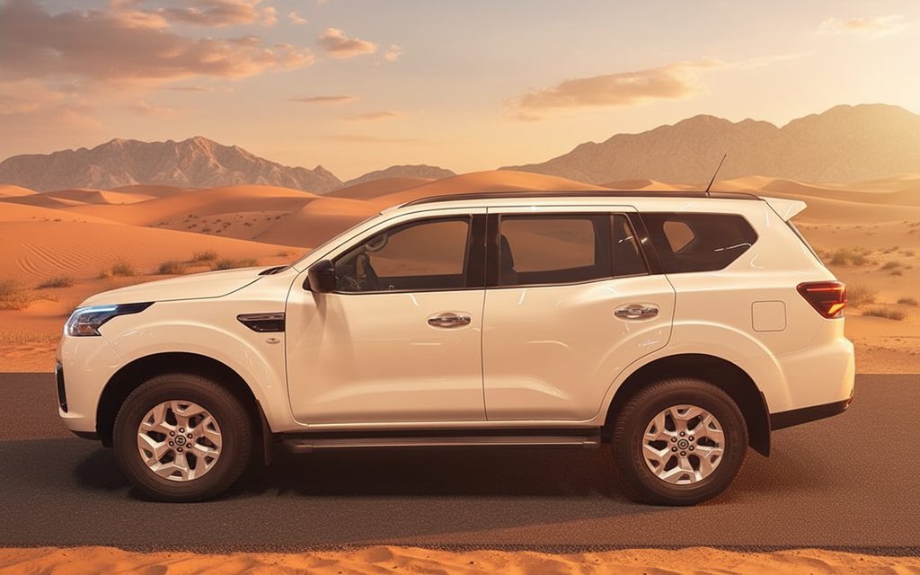 Nissan X Terra 2024 White side profile