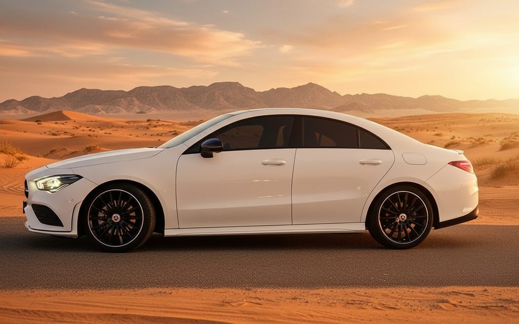 Mercedes Cla250 2021 White side profile