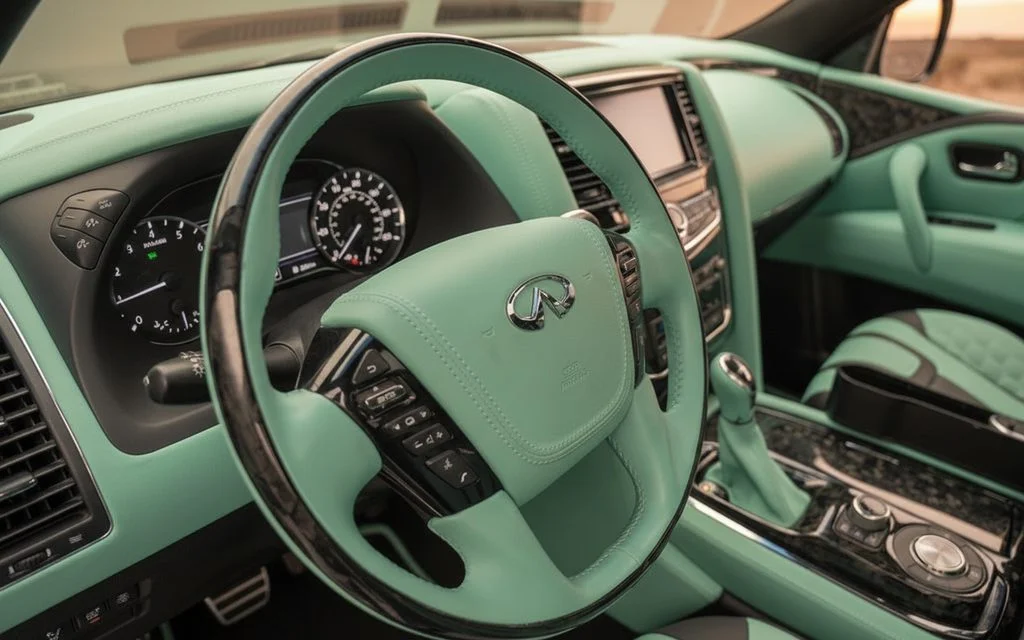 Nissan Patrol 2021 interior view showing trim